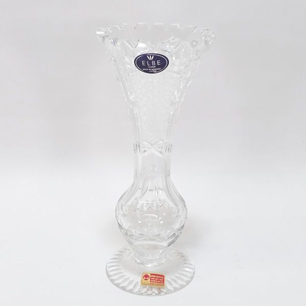 ＥＬＢＥ ＣＲＹＳＴＡＬ / エルベクリスタル ◇【花器】フラワーベース 花瓶 6592/21 華道具 インテリア ギフト ギフト【未使用】 -  メルカリ