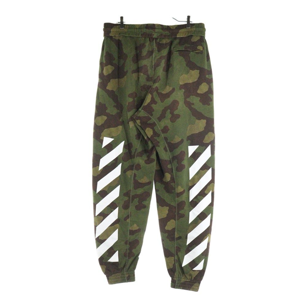OFF WHITE オフホワイト 17 AW Camouflage SweatPants カモフラージュ 迷彩スウェットパンツ カーキ