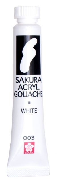 まとめ サクラクレパス アクリルガッシュ単色ラミネートチューブ入り 12ml ホワイト AGW 003 ×100セット