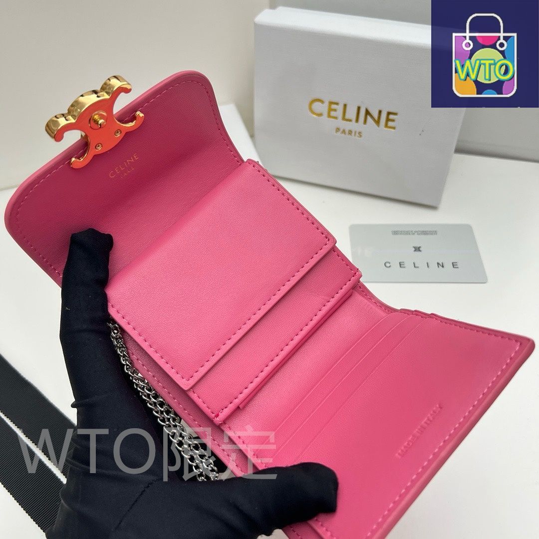本日限定】?Celine トリオンフ チェーンウォレット 10783 ? 高級