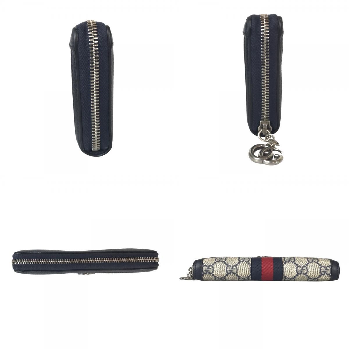 GUCCI グッチ オフィディア ラウンドジップ 長財布 レディース GG 