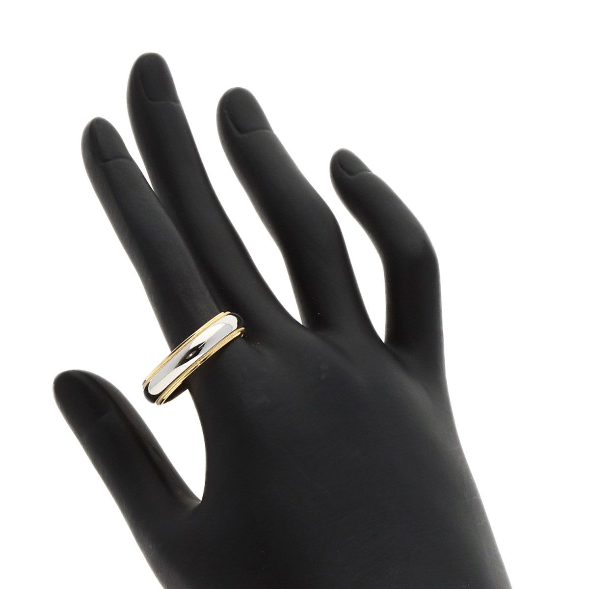 TIFFANY&Co. ティファニー ミルグレイン リング・指輪 K18YG