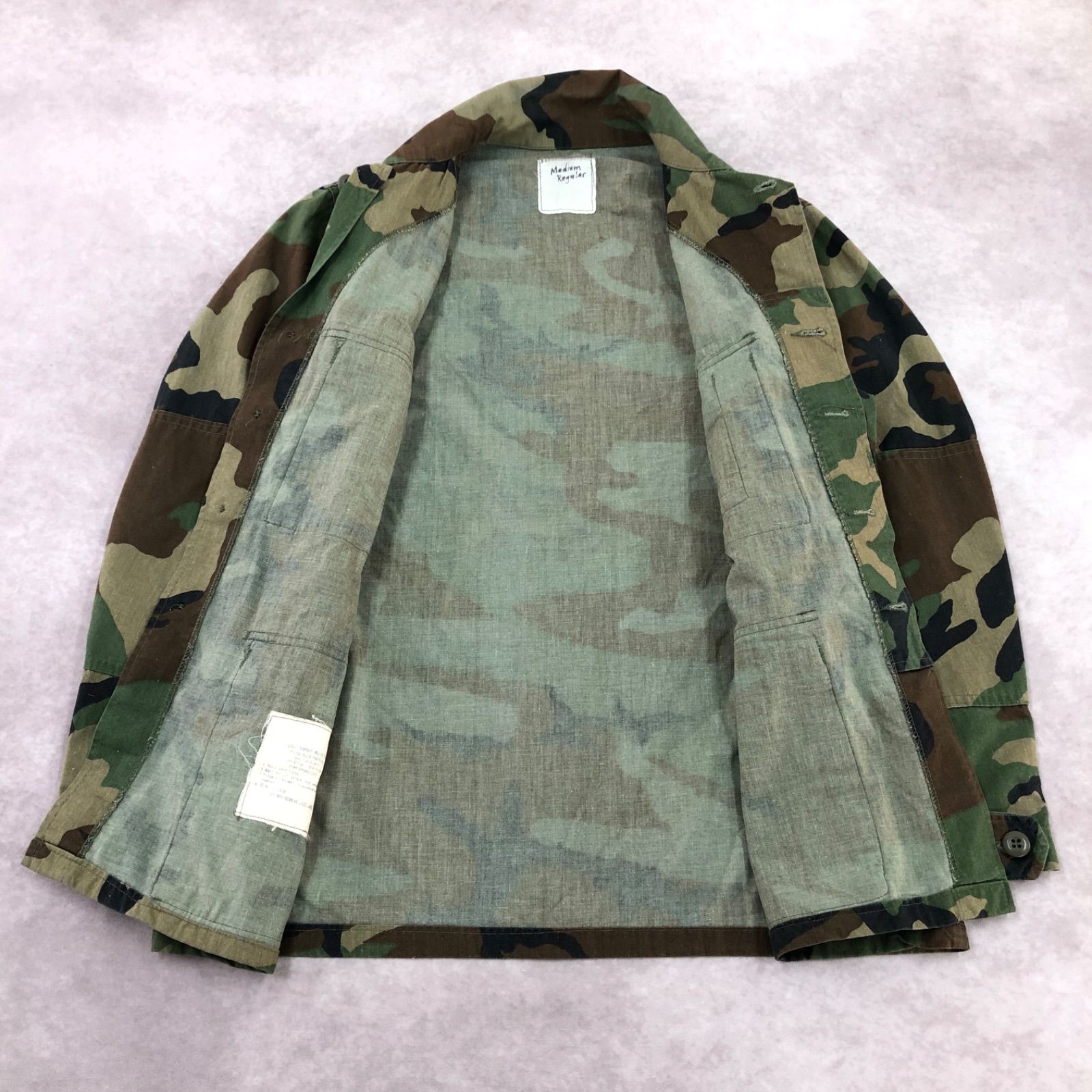 米軍実物 アメリカ軍 U.S.ARMY 1981年製 80s カモフラ 迷彩柄