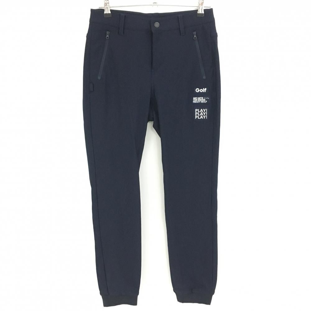 美品】パーリーゲイツ ジョガーパンツ ネイビー 裏起毛 FUTUREニコ  