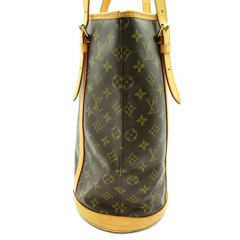 ねも美品　ルイヴィトン　トートバッグ　ポーチ付き　M42236 モノグラム バケット（LOUIS VUITTON） ルイヴィトン バケットGM トート