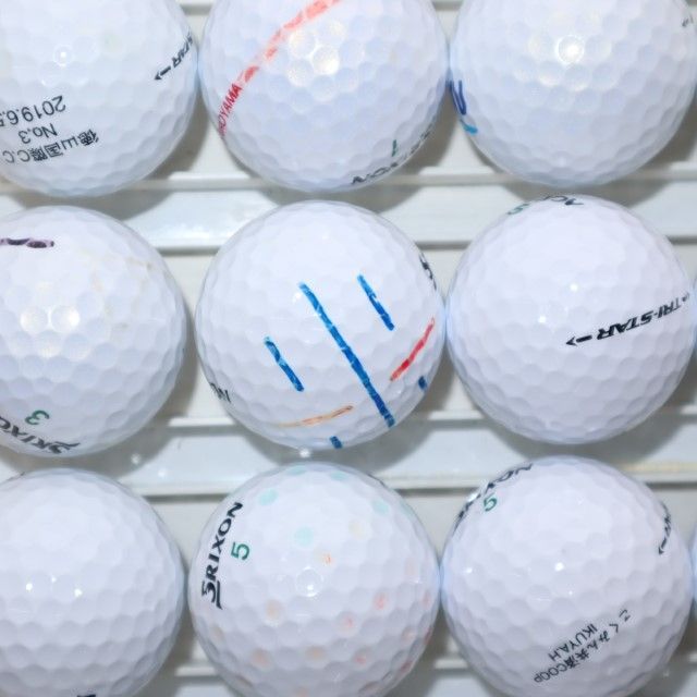 25個 スリクソン トライスター Bランク SRIXON ダンロップ 白 中古 ロストボール 送料無料