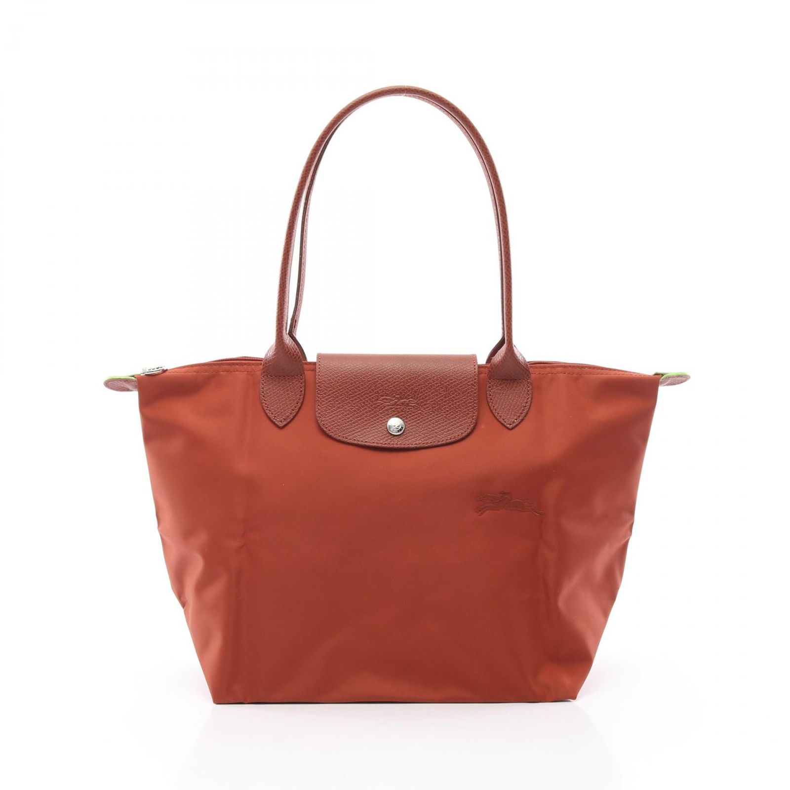 ロンシャン Longchamp トートバッグ ル プリアージュ グリーン M L2605919404 チェスナット キャンバス レザー ル プリアージュショルダーバッグ レディース