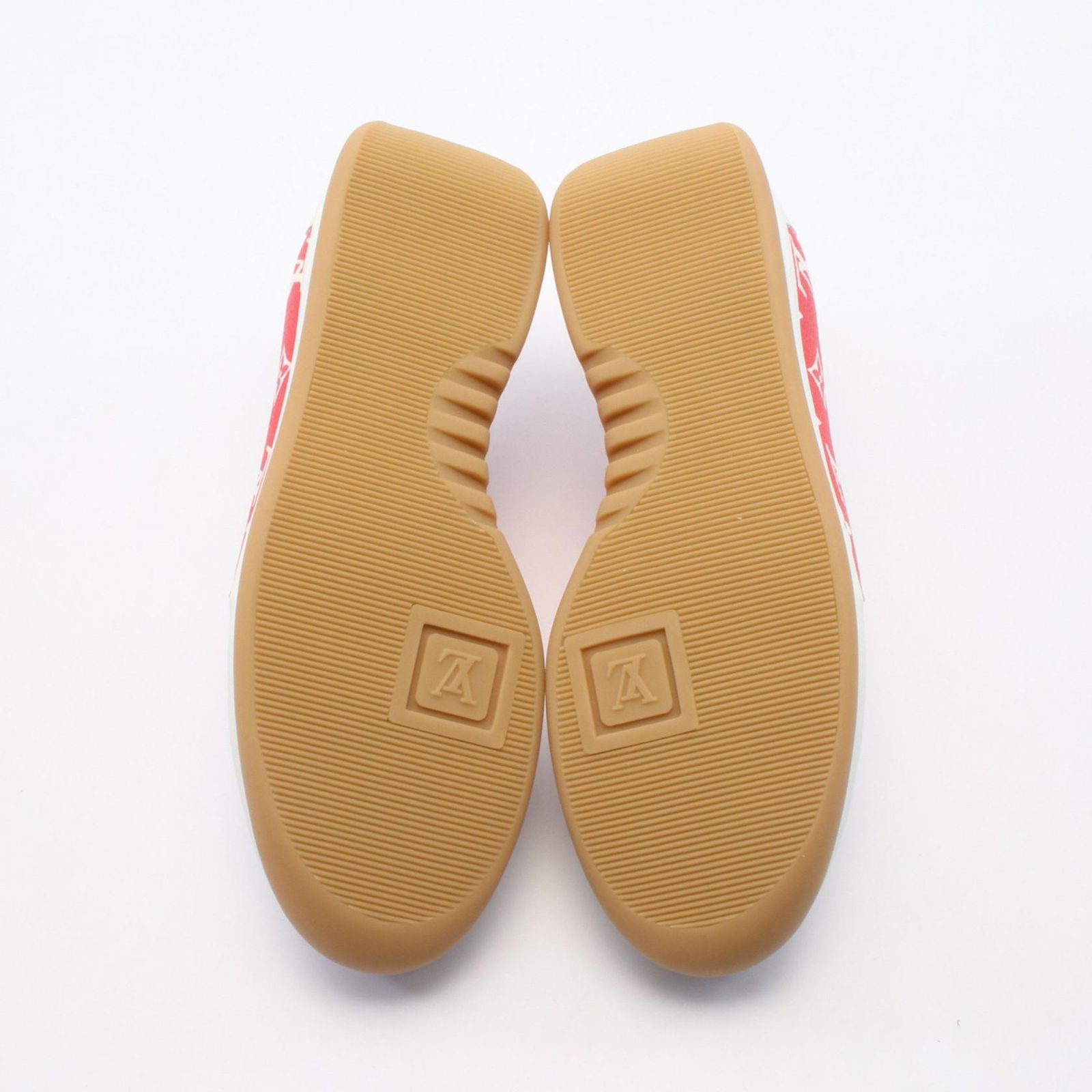 未使用 人気モデル Louis Vuitton ホワイトオレンジ スニーカー ルイ