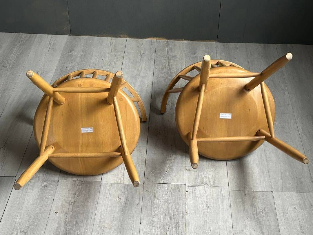 cherry 桜屋工業　ウィンザー　アームチェア　オークレイチェア　3脚　SZ cherry 桜屋工業 ウィンザー アームチェア オークレイチェア 3脚