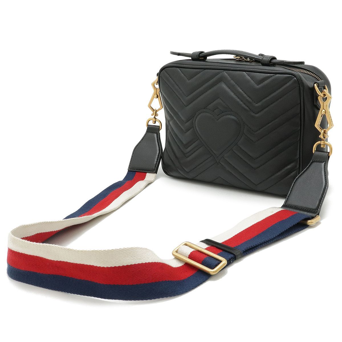 GUCCI グッチ GGマーモント キルティング ハンドバッグ 2WAY  