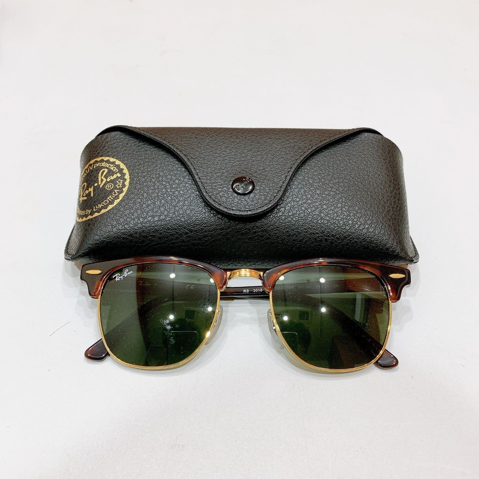 Ray-Ban CLUB MASTER 美品 クラブマスター RB3016 緑 CLUBMASTER（Ray-Ban） レイバン サングラス rb3016f W0366 55