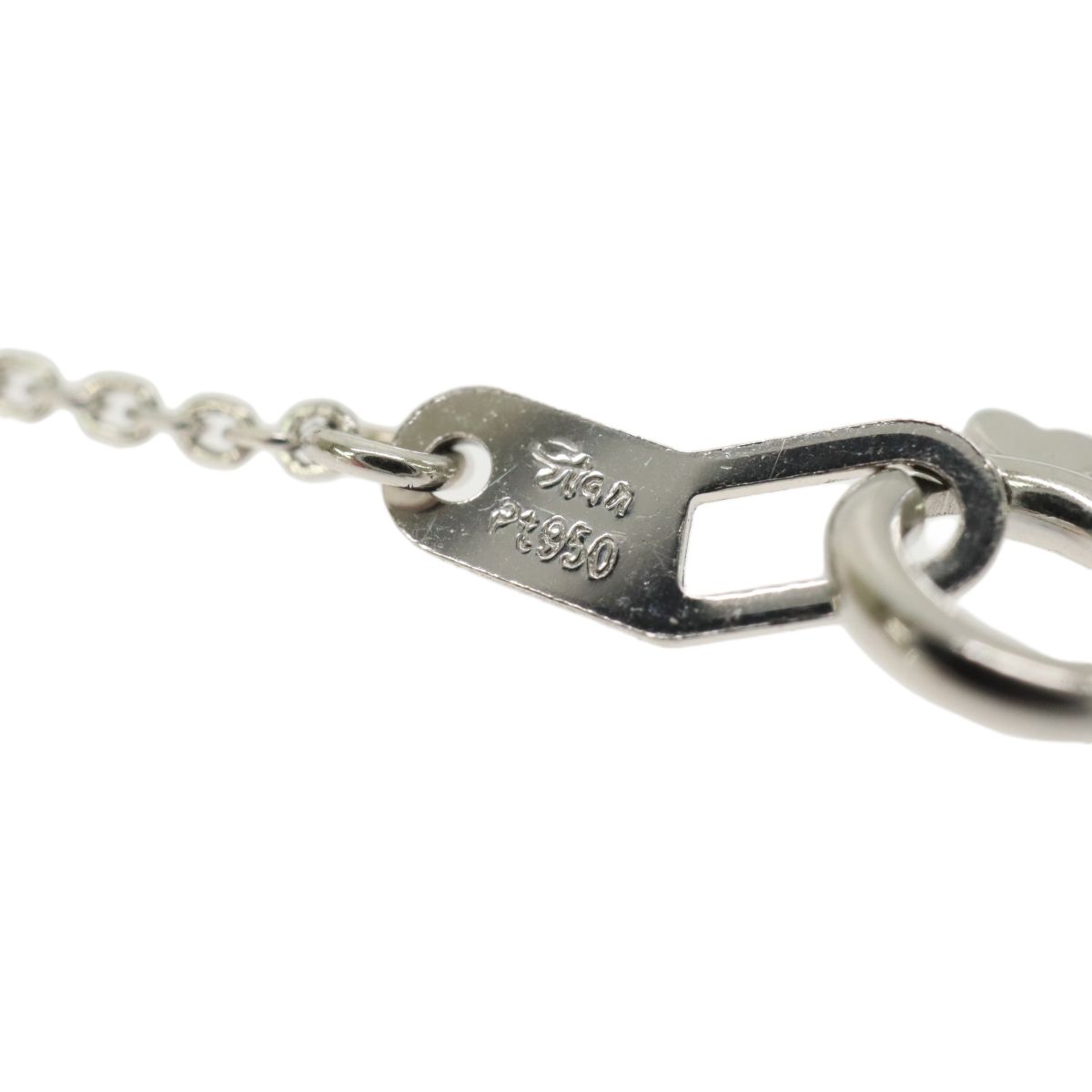 スタージュエリー Pt950 ダイヤモンド ペンダントネックレス 0.10ct 