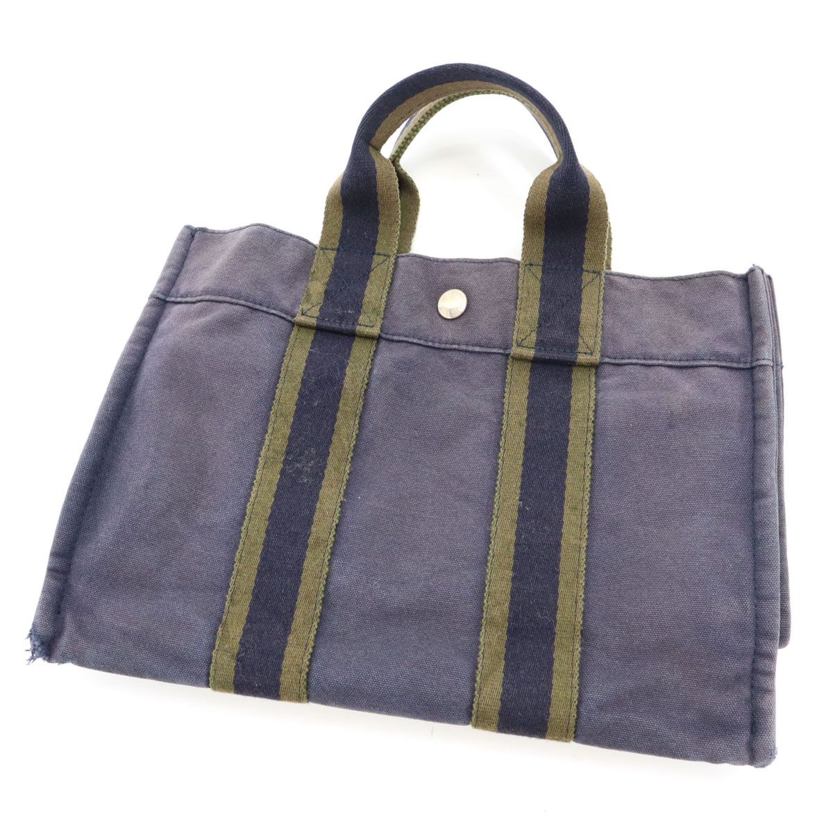HERMES エルメス フランス製 フールトゥPM キャンバス トートバッグ 