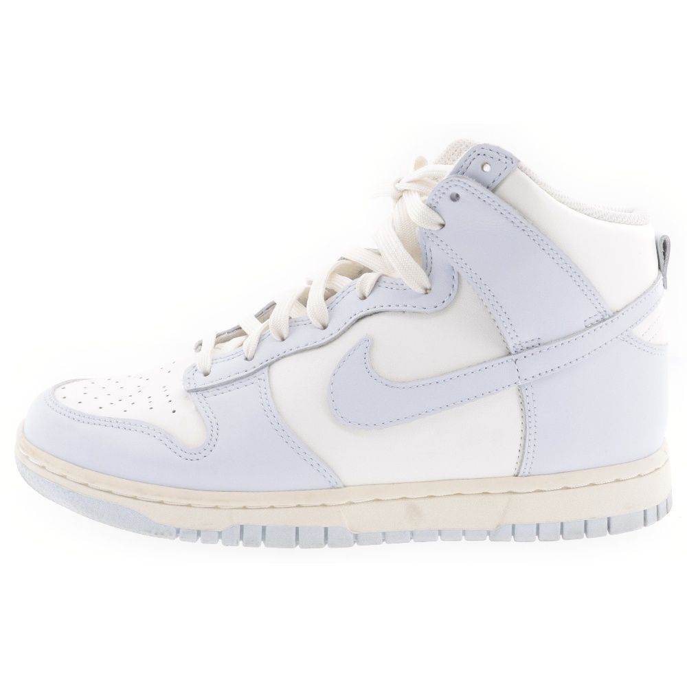 NIKE (ナイキ) WMNS DUNK HIGH Foot Ball Grey ウィメンズ ダンク フットボールグレー ハイカットスニーカー ブルー/ホワイト US8.5/25.5cm DD1869-102