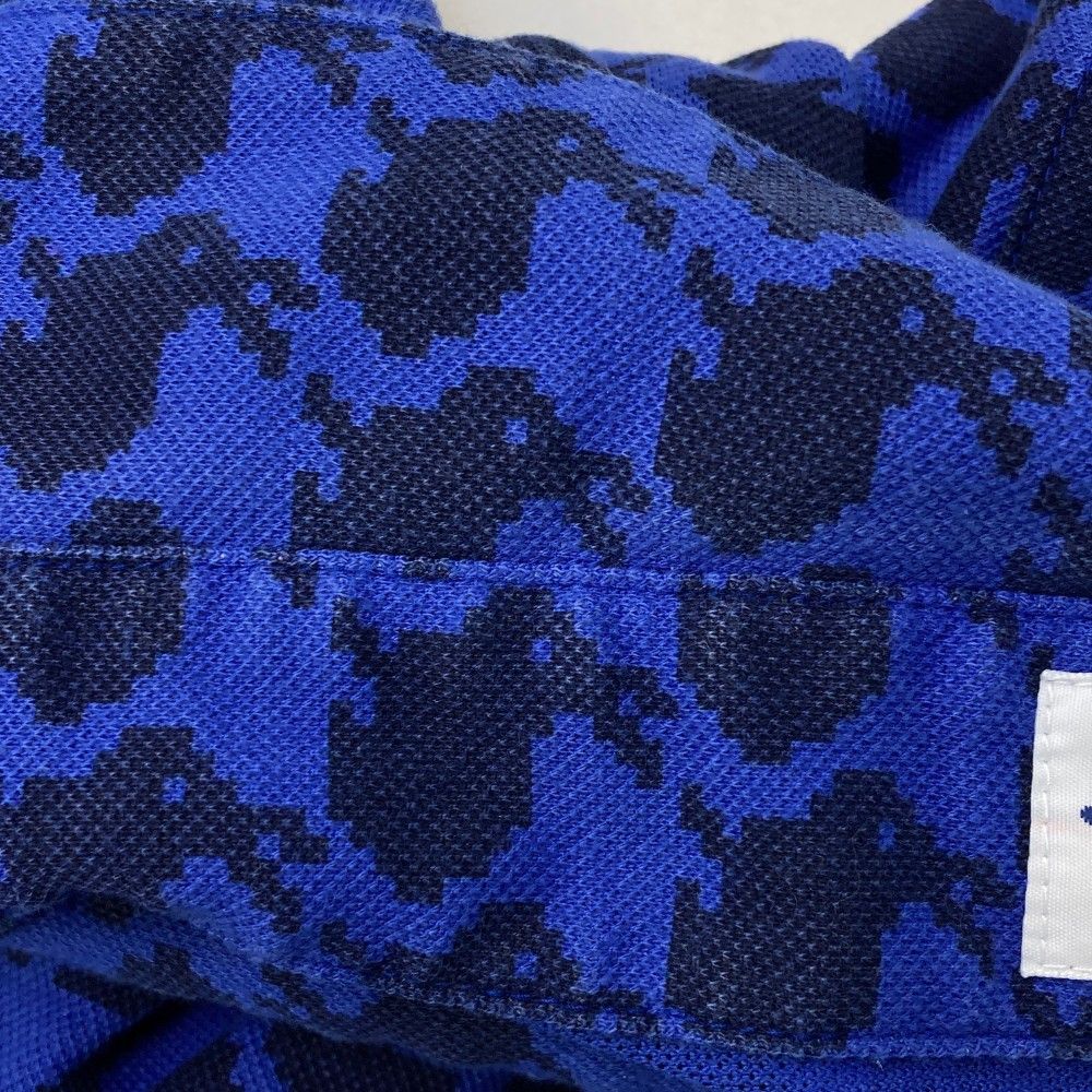 ウサギ柄ネイビー ポロシャツ ウサギ柄ネイビー ポロシャツ