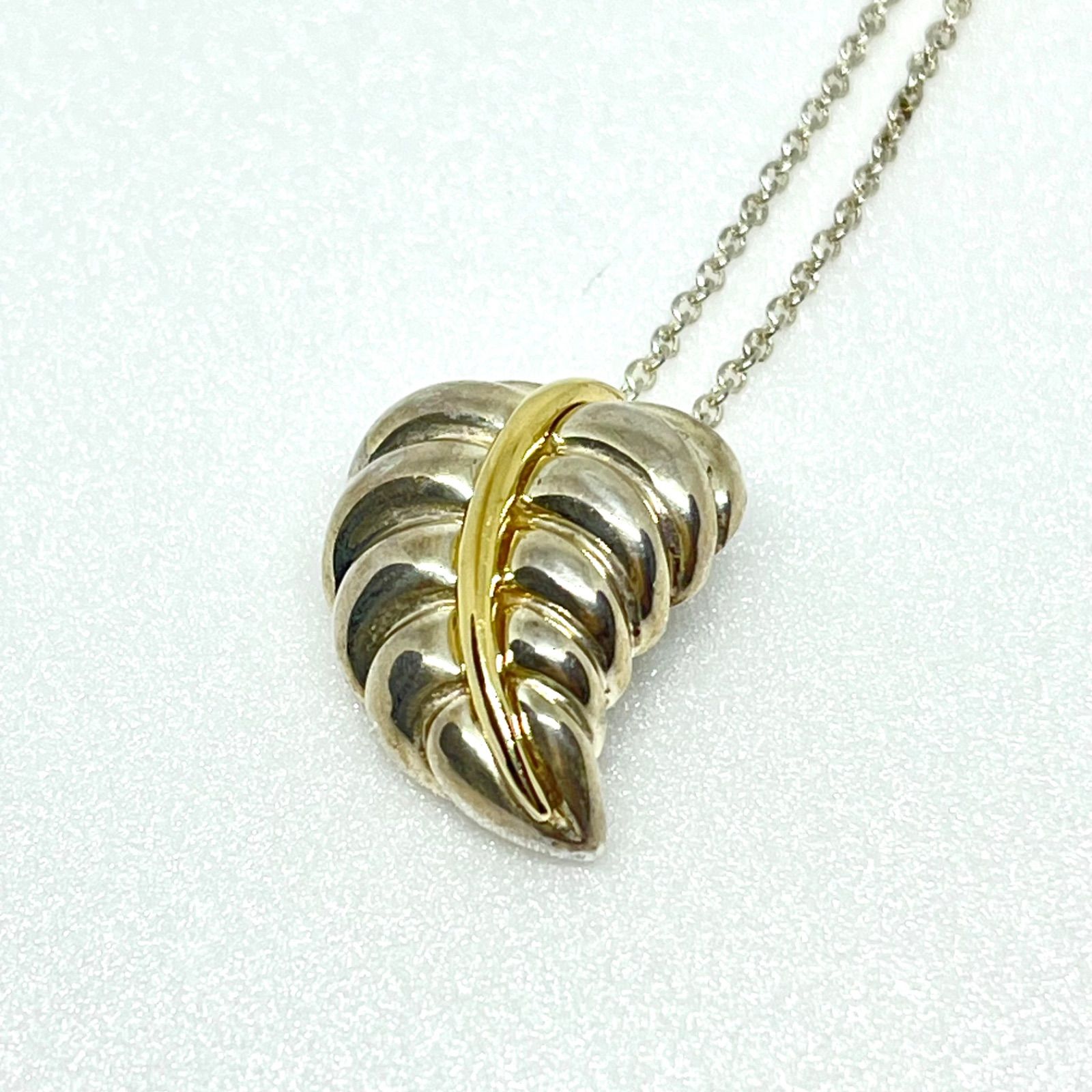 TIFFANY & Co. ティファニー リーフ 葉 モチーフ ネックレス シルバー