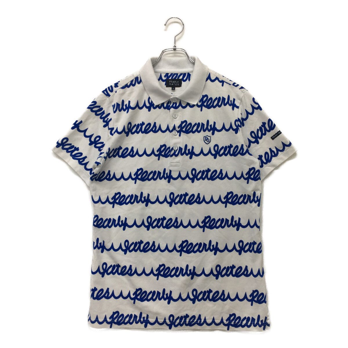 ゴルフ メンズ パーリーゲイツ PEARLY GATES 半袖ポロシャツ 5(L) 白