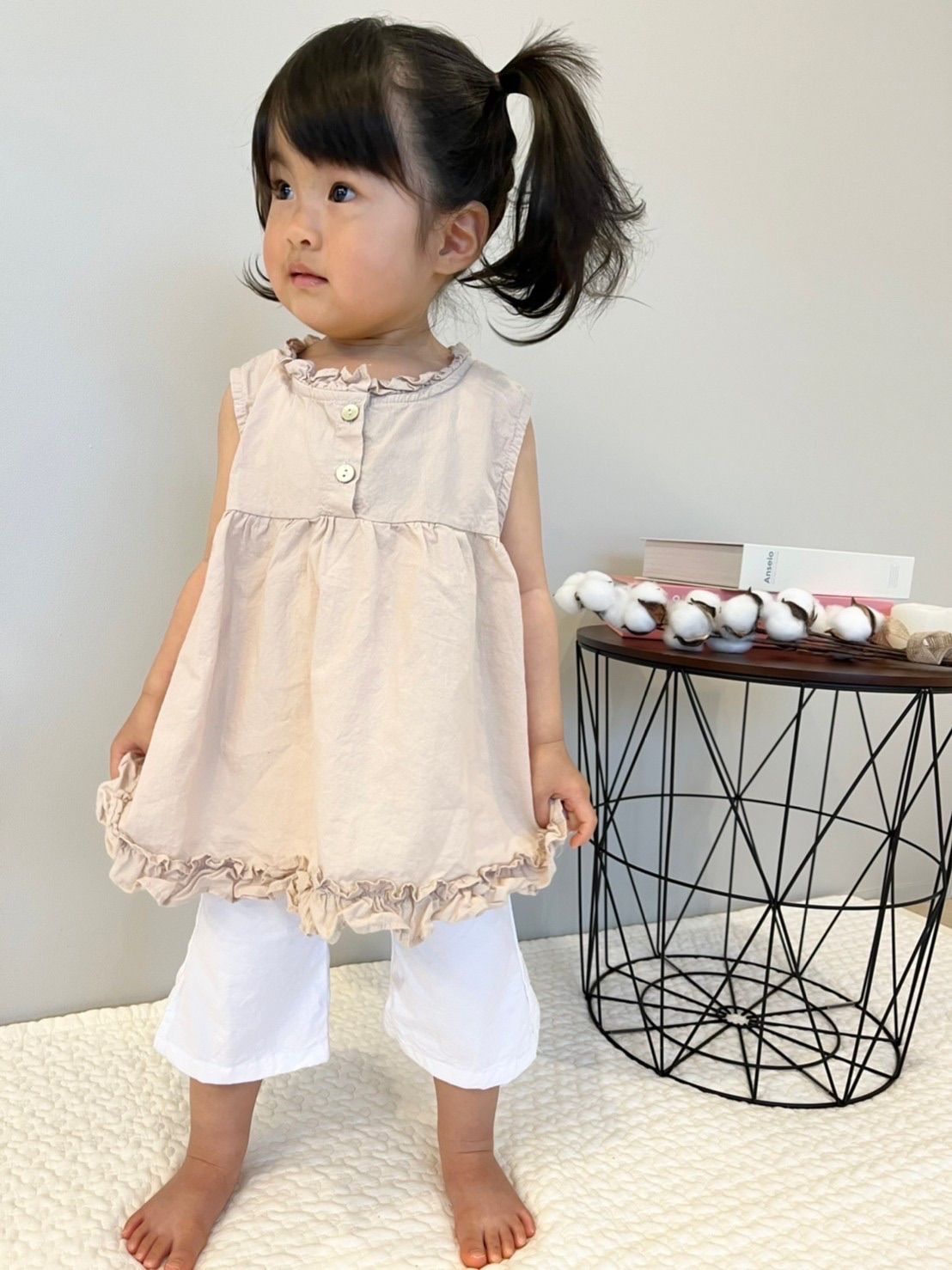 Blouse Sleeveless Frill - Lace | Ruffle Top USA SPELL – Fleur White Women's Fashion Luulla