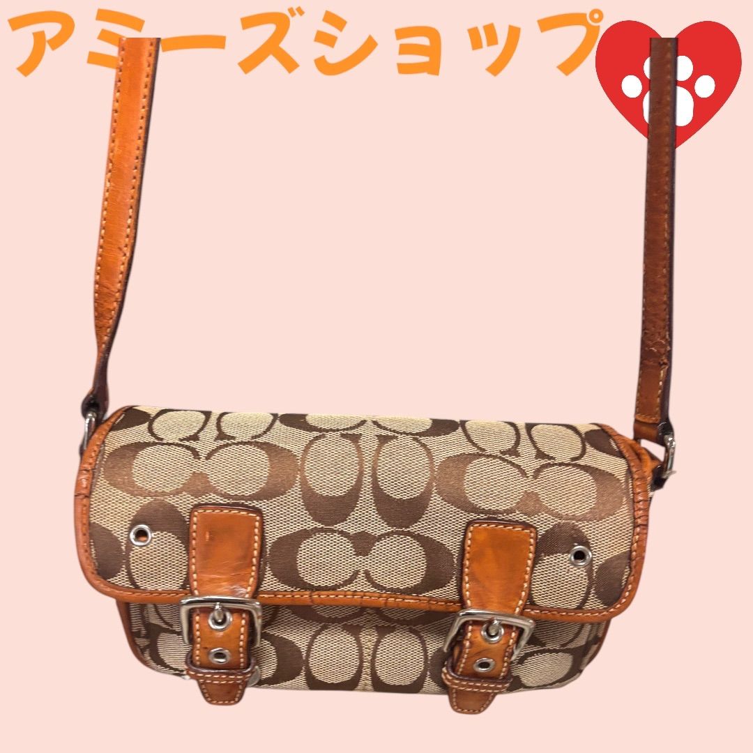 未使用 COACH シグネチャー ミニ フィールド ショルダーバッグ6844 COACH - COACH(コーチ) ショルダーバッグ 6844の通販 by ブランディア