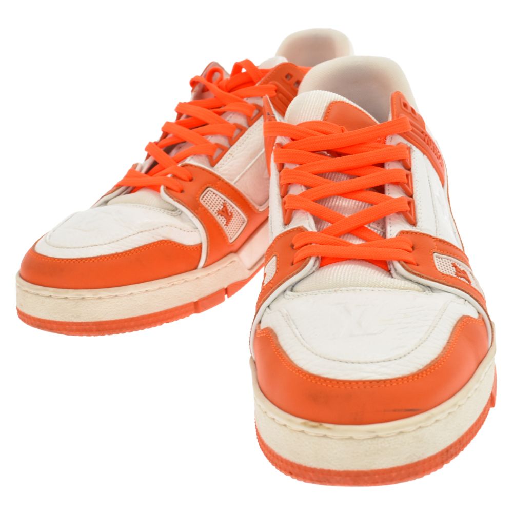 louis vuitton スニーカー lvトレイナー ルイヴィトン オレンジ Louis
