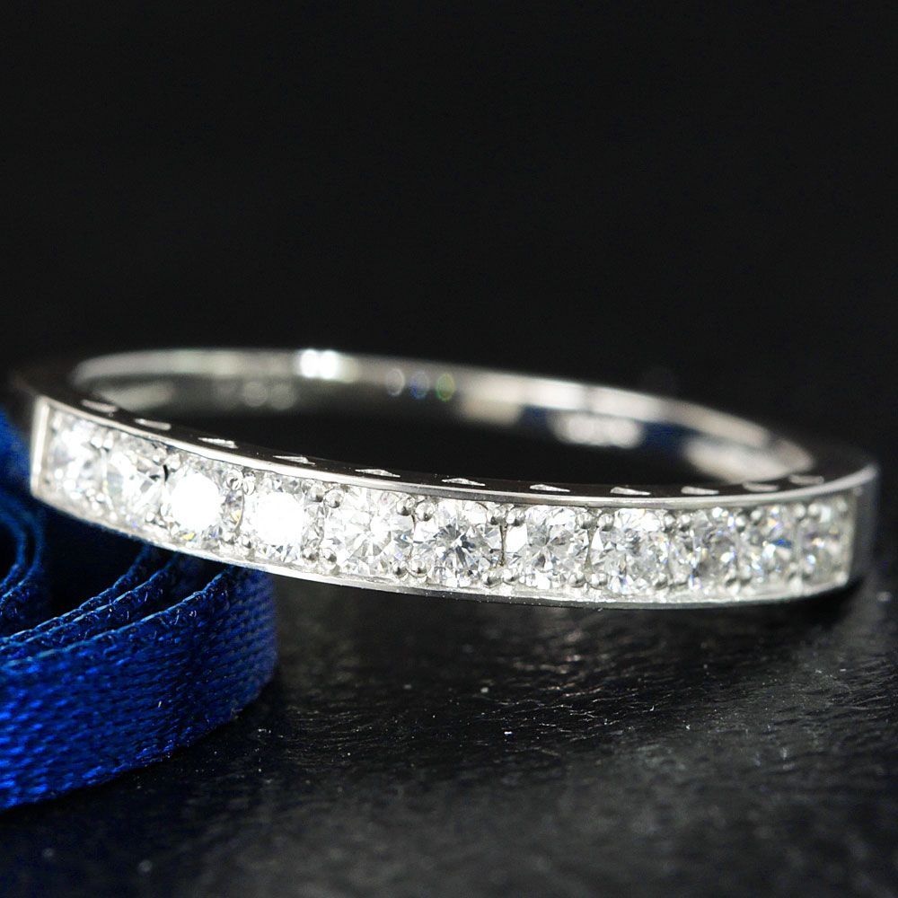 ギラギラ！最高ハートキュー 0.3ct ダイヤモンド プラチナ リング 鑑別 