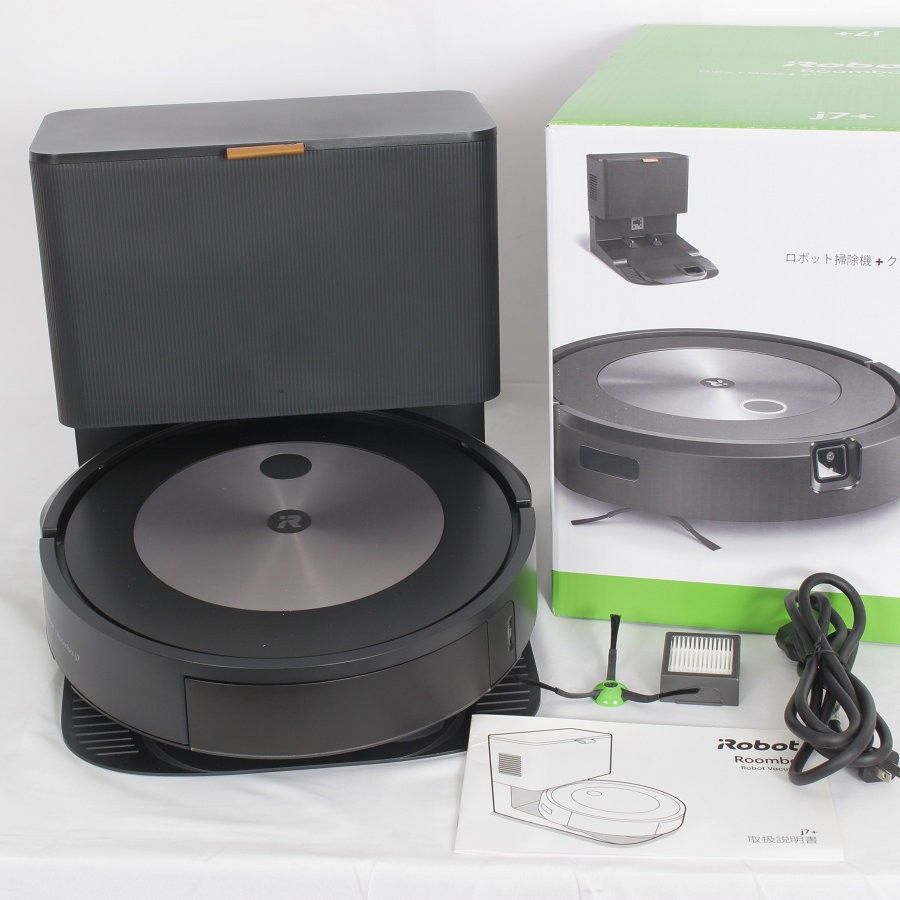 iRobot ルンバ j7+ j755860 ロボット掃除機 物体認識 自動ゴミ収集 