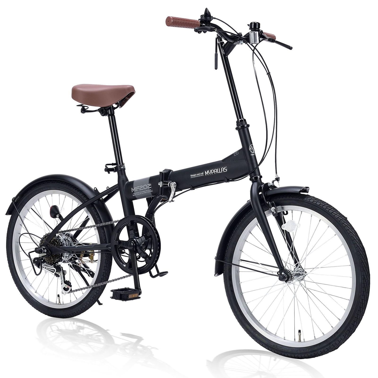 街乗り シマノ製サムシフト6段変速 通勤通学 折畳自転車20インチ 男女兼用 MODEL MYPALLAS マイパラス ３色カラー NEW シンプルなスタンダード自転車 2025 MF202