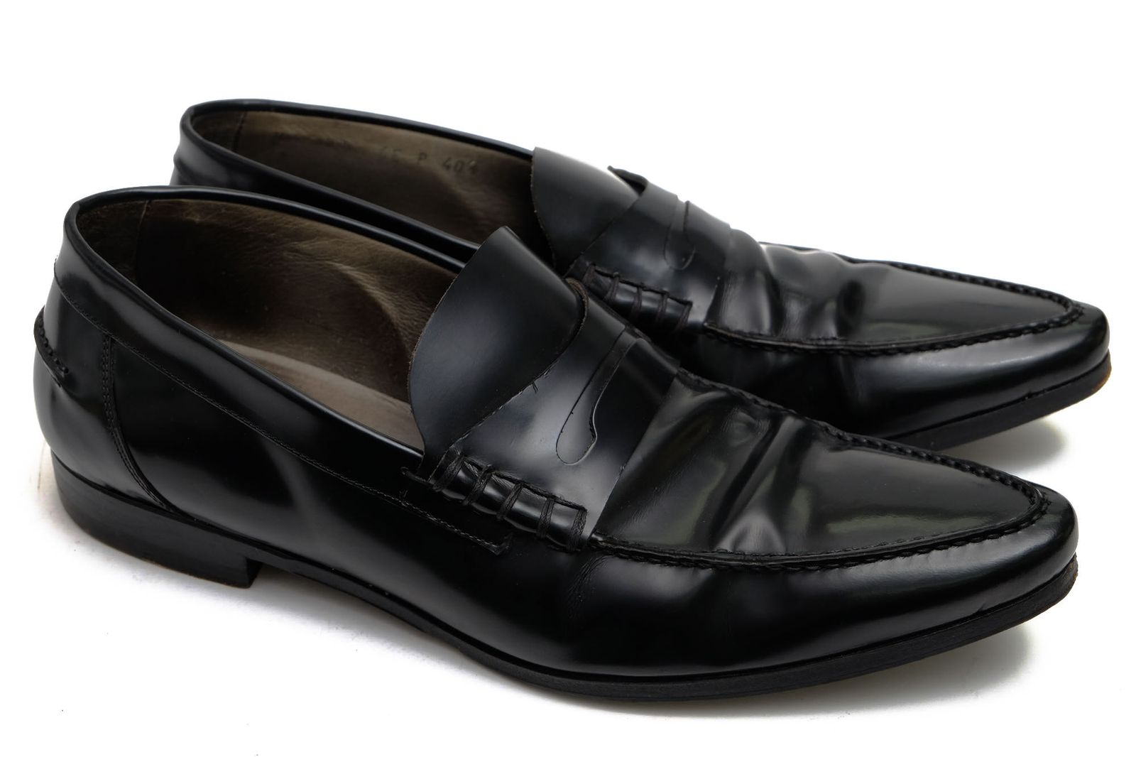 【関税込み】ディオールオム／Dior HOMME コインローファー ペニーローファー シューズ 靴 メンズ 男性 男性用レザー 革 本革 ブラック 黒  上履き