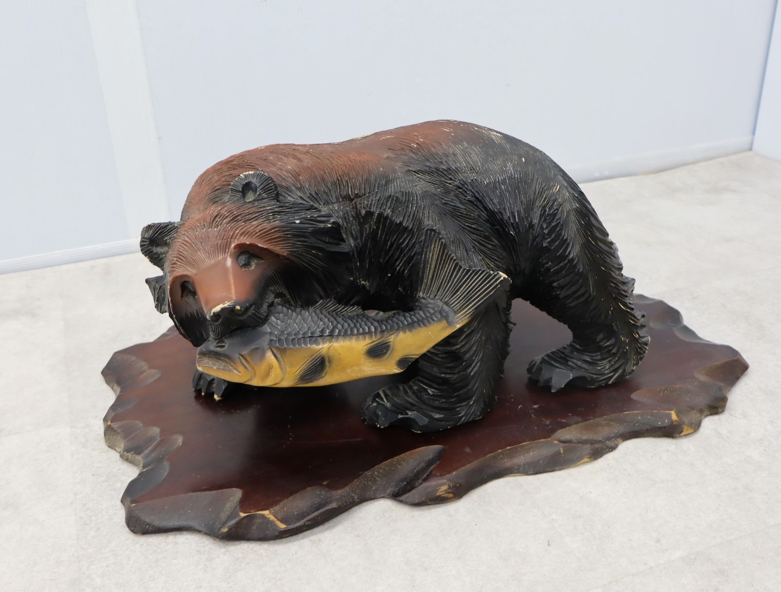 △和風置物 民芸品 工芸品 木製｜木彫りの熊 アイヌ お土産 玄関