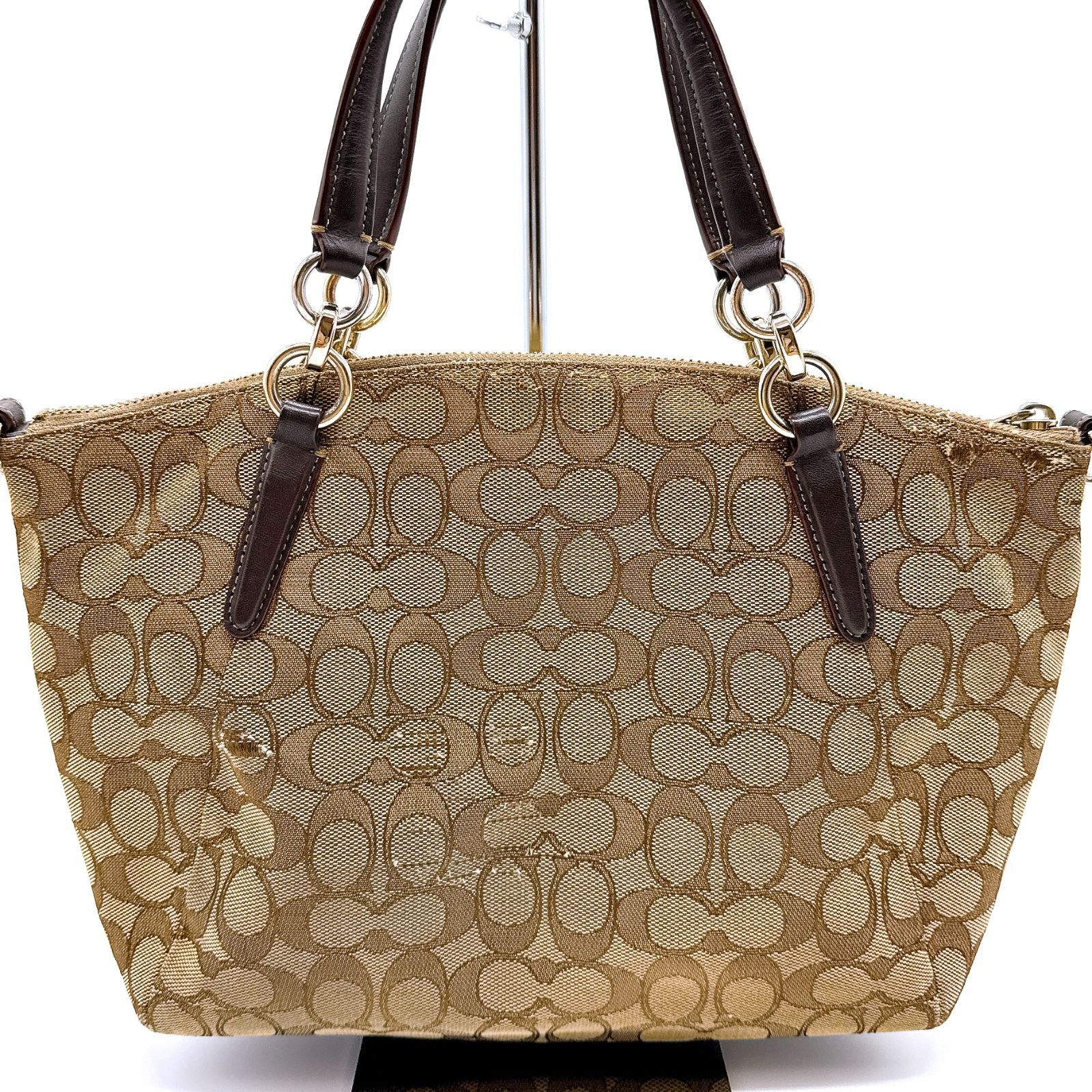 Coach ブラウン キャンバス マザーズバッグ No. H1024-15882 Coach ブラウン キャンバス マザーズバッグ No. H1024-15882