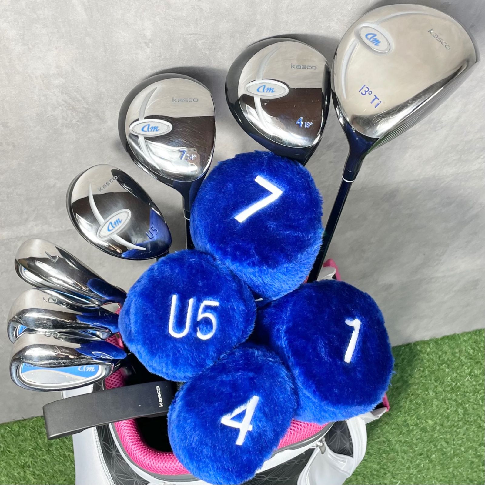 Callaway - 【バッグ新品！美品！】Callaway solaire kasco レディース  L 初心者 ゴルフクラブセット 8本 右 キャロウェイ キャスコ 大人気モデル 送料無料 バッグ新品！美品！】Callaway solaire kasco レディース L