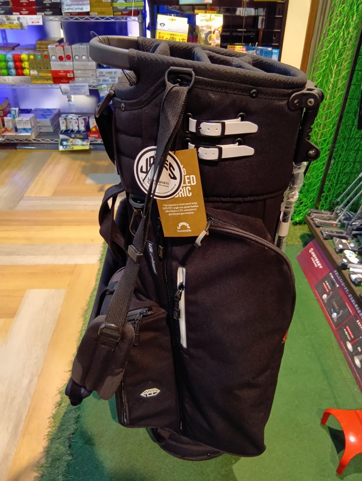 JONES ジョーンズ キャディバッグ Trouper 3 0 スタンドバッグ Black White 5分割トップ トゥルーパー ゴルフ モデル USA直輸入品