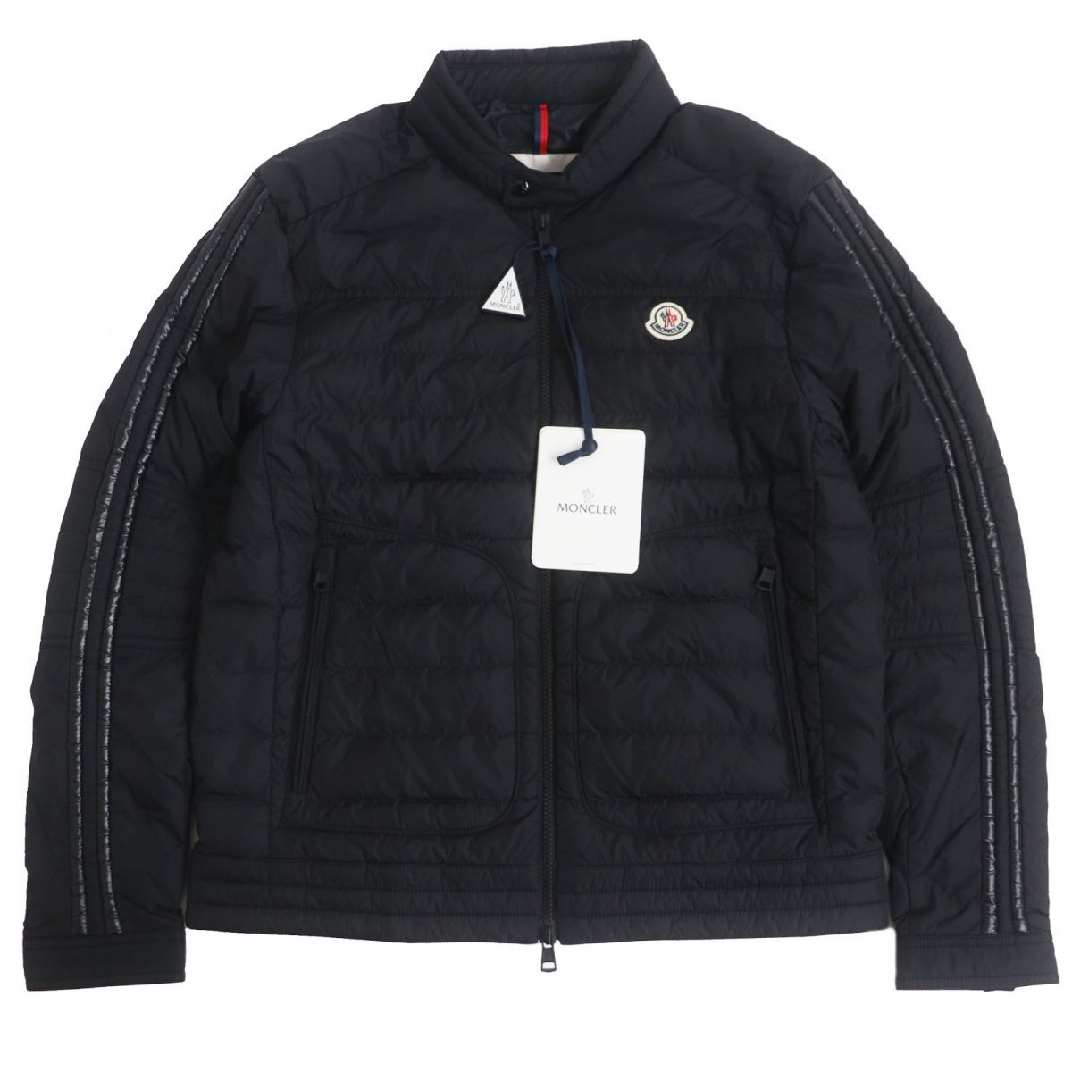 美品】MONCLER モンクレール ライトダウンブルゾン ブラック サイズ5 