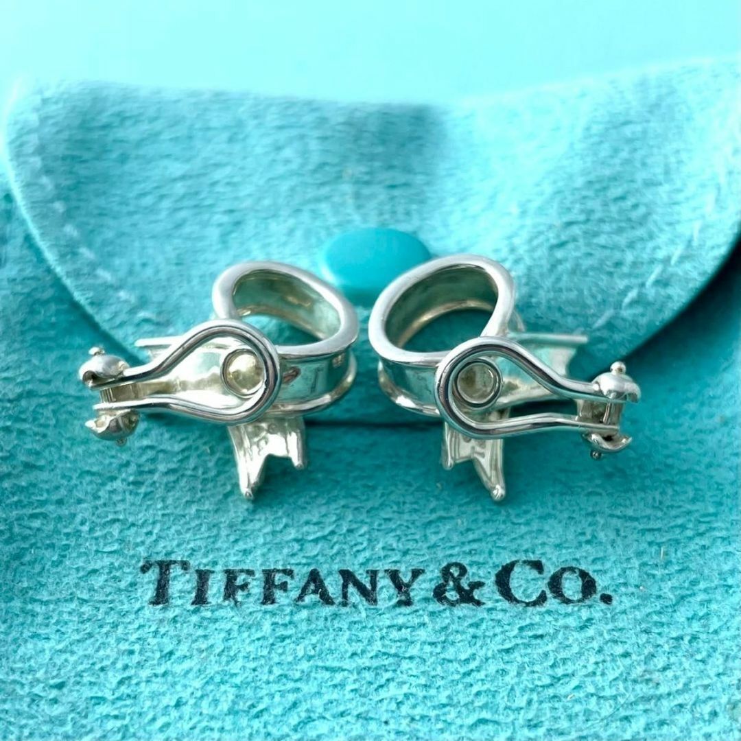 希少】ティファニー K18 ヴィンテージ フープ ピアス 6623 Tiffany