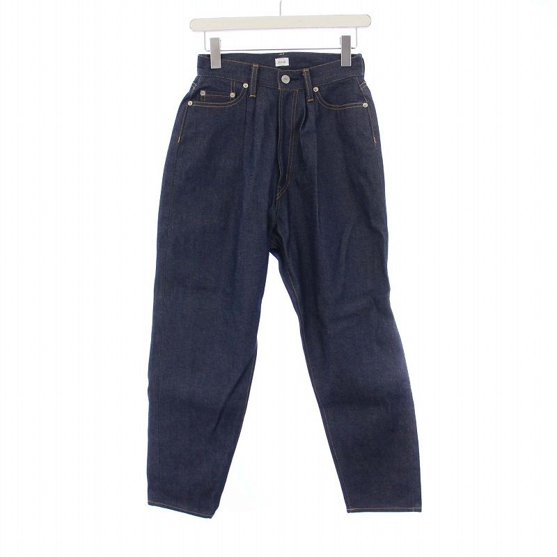 シー SEA 15TH ANNIVERSARY LIMITED 藍染 SELVEDGE WASABI DENIM 2 デニムパンツ ジーンズ  テーパード ハイウエスト 0 XS 青 ブルー 110122424 /KH - メルカリ