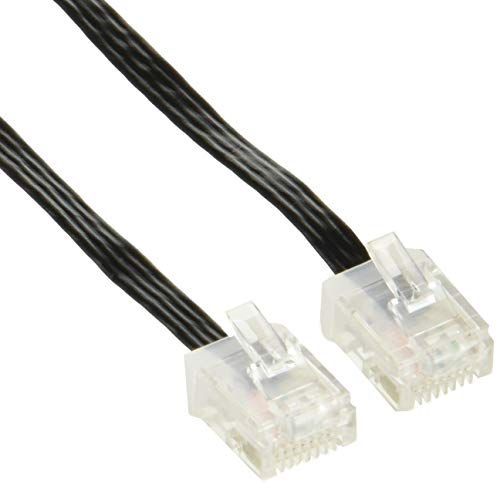 20ｍ_ブラック ミヨシ LANケ-ブル カテゴリ-6 Gigabit対応 フラット 厚さ1mm 幅4mm 20m ブラック TWF-620BK