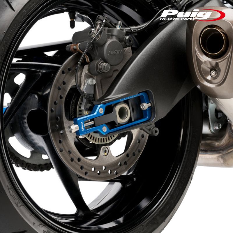 Puig 21191A CHAIN TENSIONER BLUE SUZUKI GSX-S1000 15-25 プーチ チェーン テンショナー
