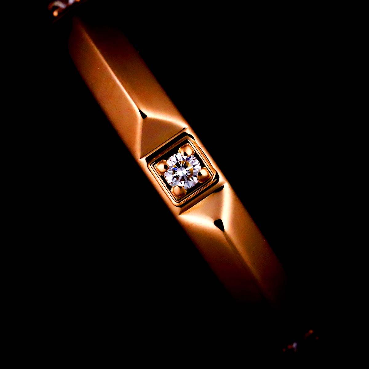 ティファニー TIFFANY&Co. トゥルー バンド 6.5号 リング ダイヤ K18  