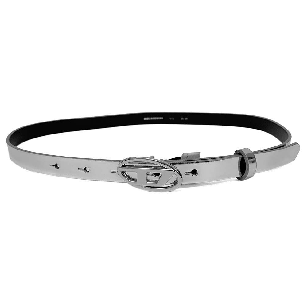DIESEL ディーゼル X10423 P1660 H0535 B-1DR 15 カウレザーベルト シルバー