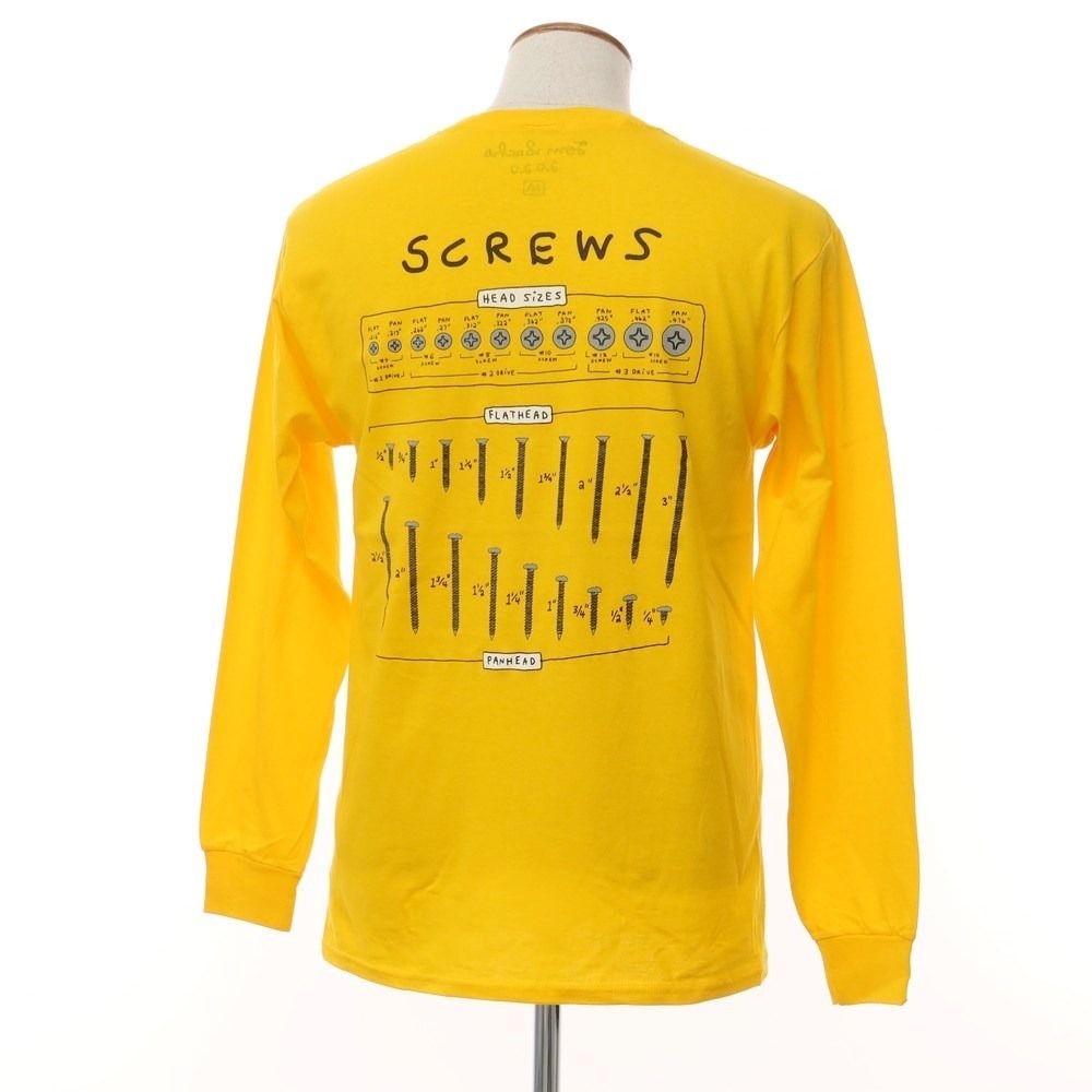 【中古】【未使用】トムサックス Tom Sachs プリント 長袖Tシャツ イエロー系【サイズM】【メンズ】 【未使用】トムサックス Tom Sachs プリント 長袖Tシャツ イエロー系【サイズM】【メンズ】