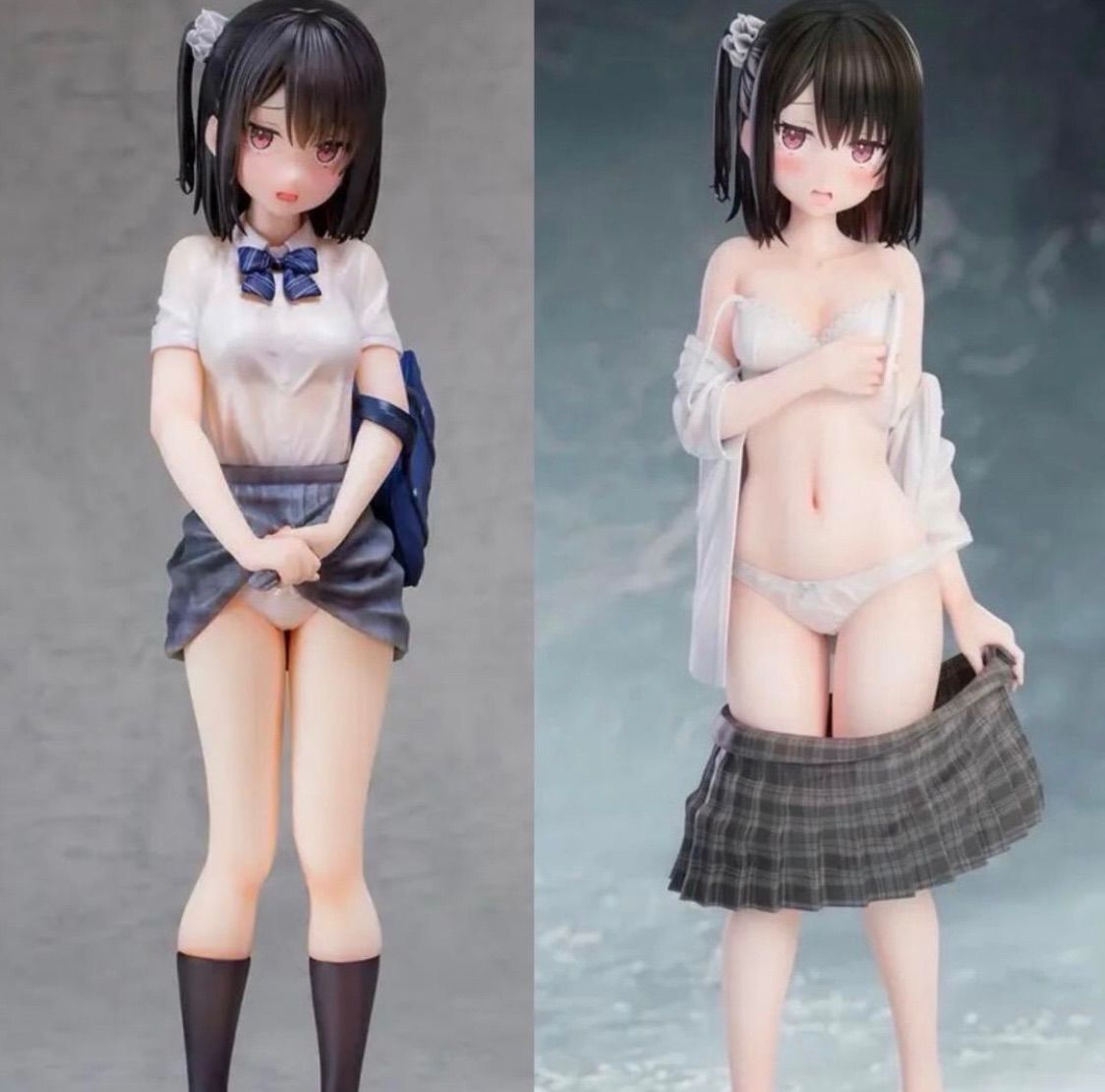 オリジナルイラスト しずくちゃん セーラーver 下着ver フィギュア 2セット