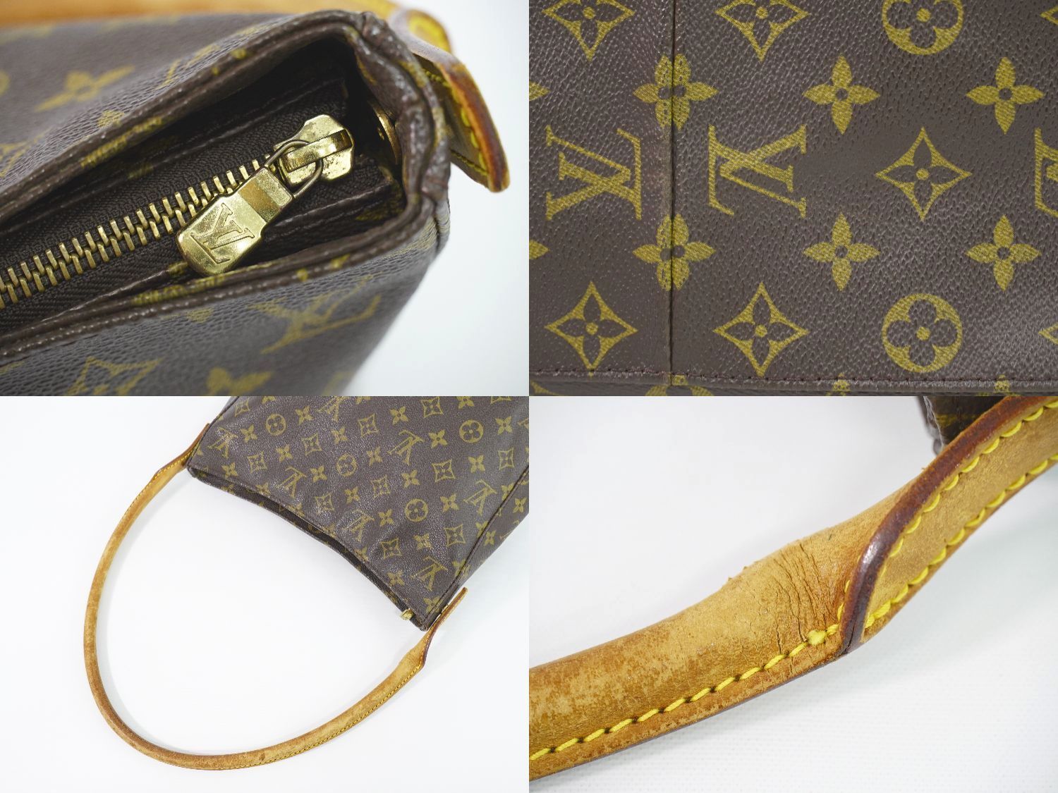 本物 ルイヴィトン LOUIS VUITTON LV ルーピング GM モノグラム ...