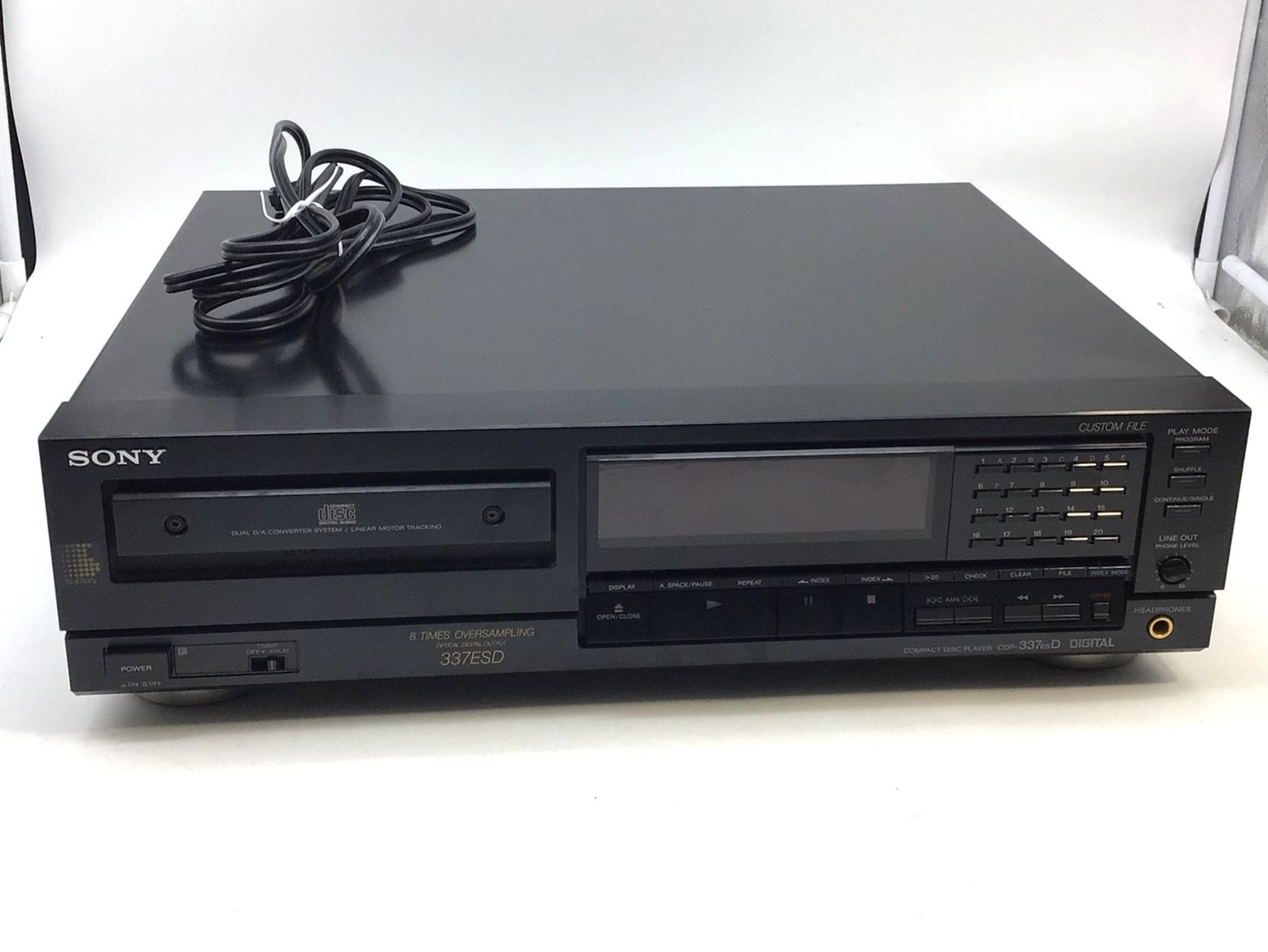 5389 簡易動作 済 SONY ソニー CDプレーヤー CDP-337ESD 2ch オーディオ 音響機材