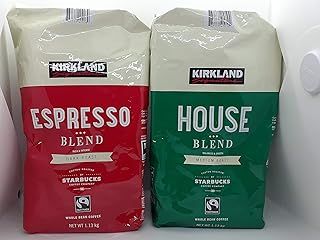 スターバックスコーヒー カークランド ハウスブレンド 1.13㎏＆エスプレッソ コーヒー豆 1.13㎏ コストコ