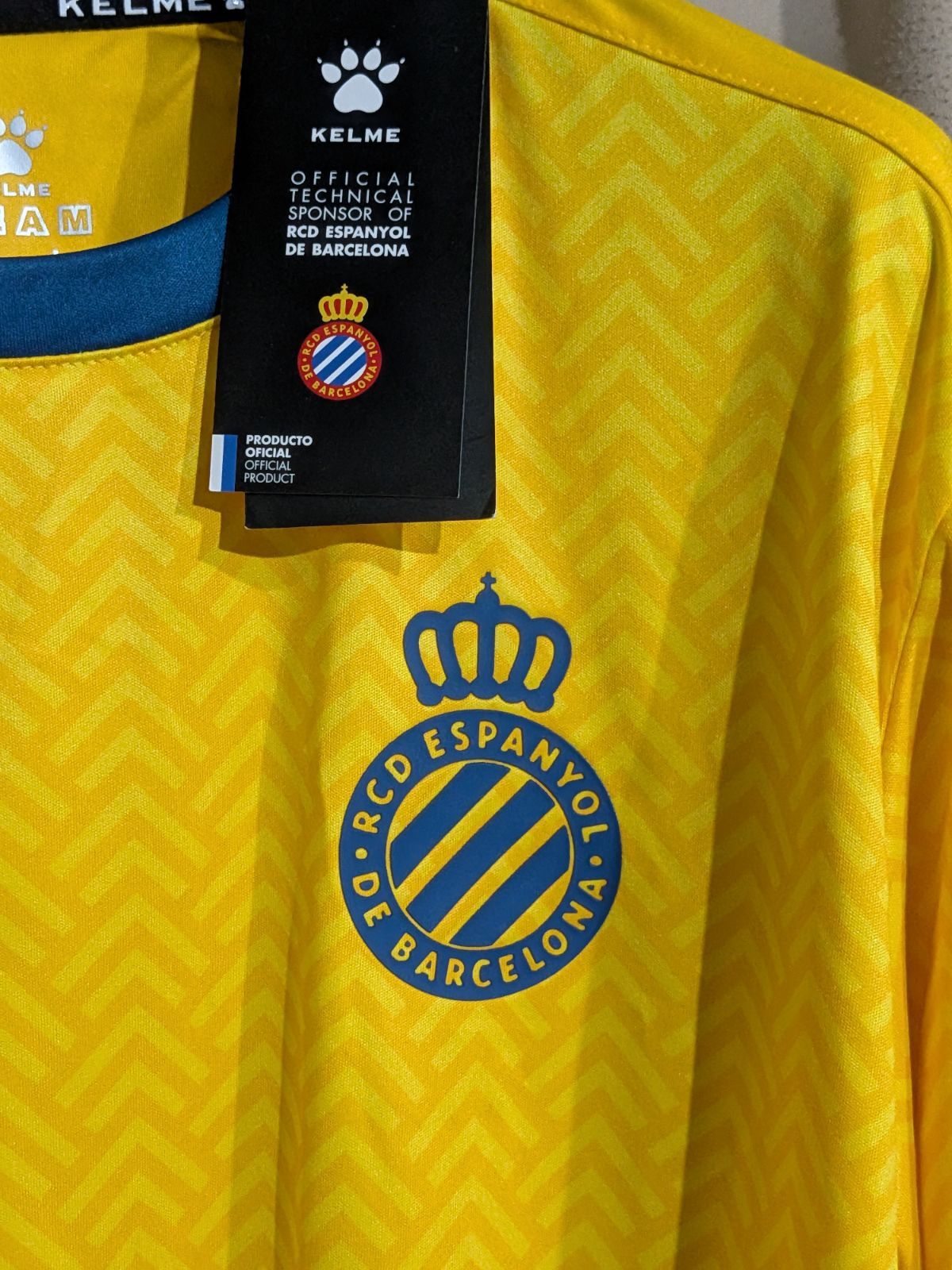 新品 KELME スペイン エスパニョール 長袖シャツ トレーニング