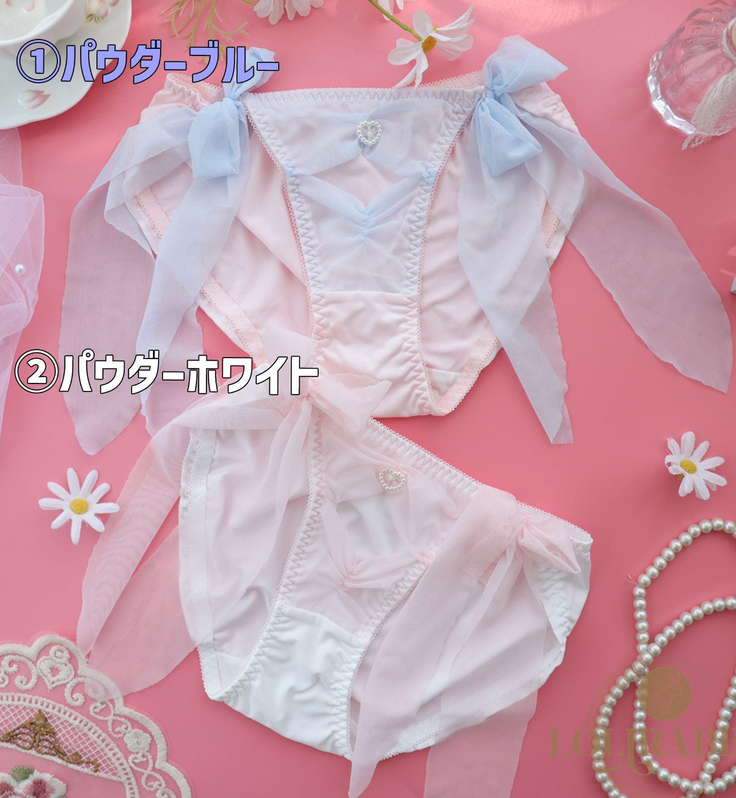 ロリータパンティー 綿下着 M～XL 全2色 高級綿生地 紐ショーツ ロリータデザインフルバックパンティー 大きいサイズ レディース下着 可愛いリボン /  セクシーランジェリー セクシーショーツ お泊り下着 記念日 可愛い肌着 ロリラビ - メルカリ