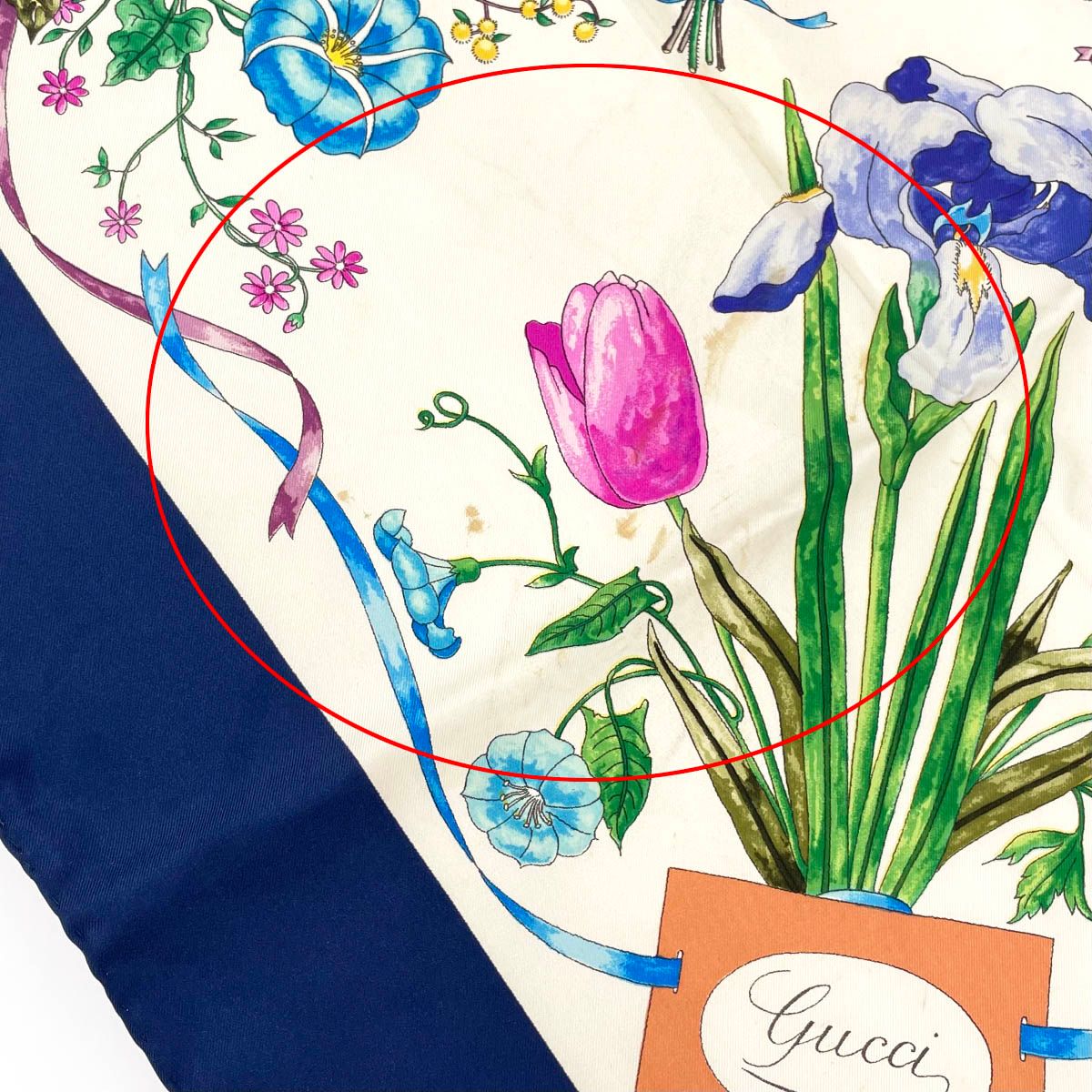 GUCCI グッチ スカーフ シルク100％ レディース 花柄
