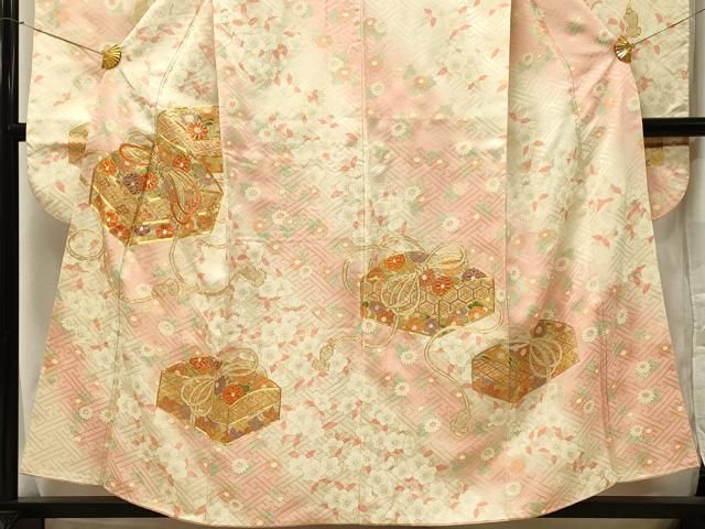 平和屋着物□豪華振袖 駒刺繍 文箱花文 暈し染め 金彩 やまと誂