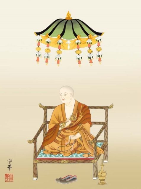 弘法大師/仏画 絵画 種類1:f4 額絵 大森宗華 弘法大師 f8・f6・f4サイズ 現代日本画