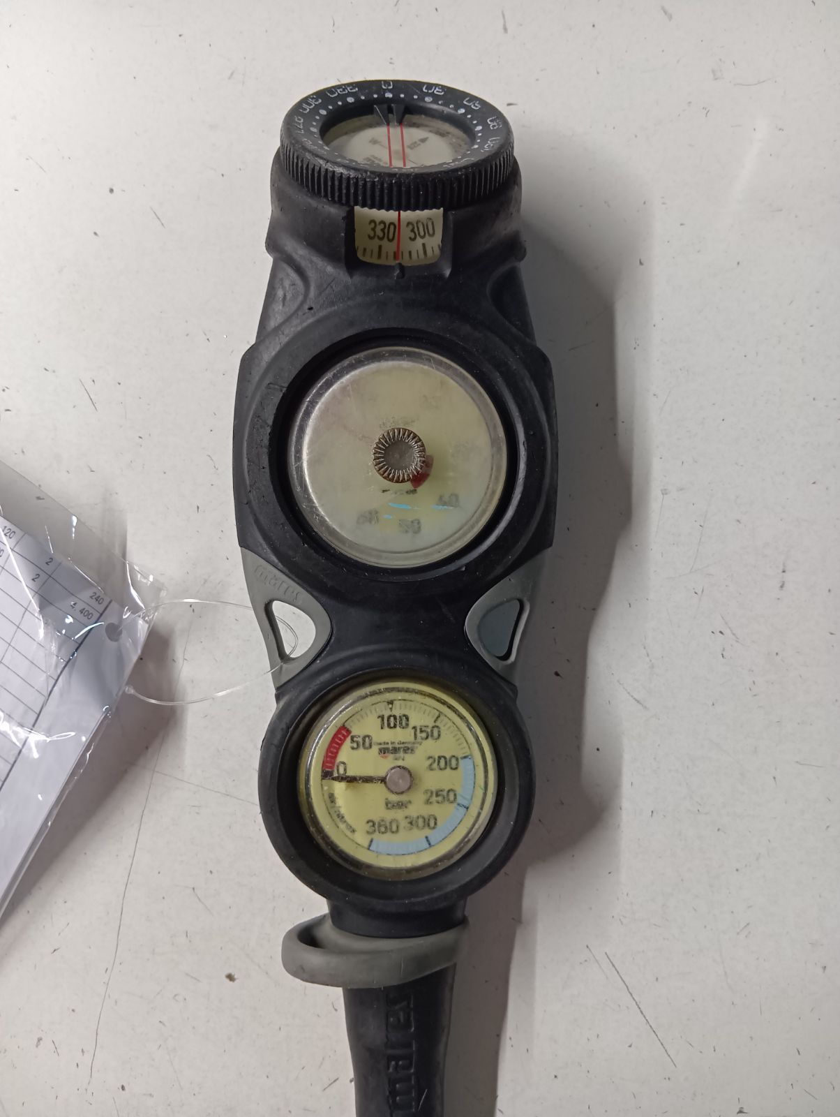 Mares マレス ミッション3 コンパス+残圧計+水深計 10